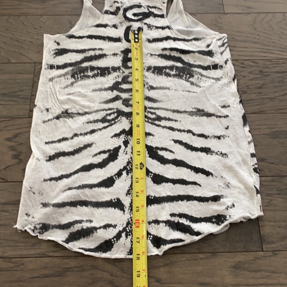 GUESS Tiger Racerback Tank Top with Studs and Rhinestones - Picture 8 of 10